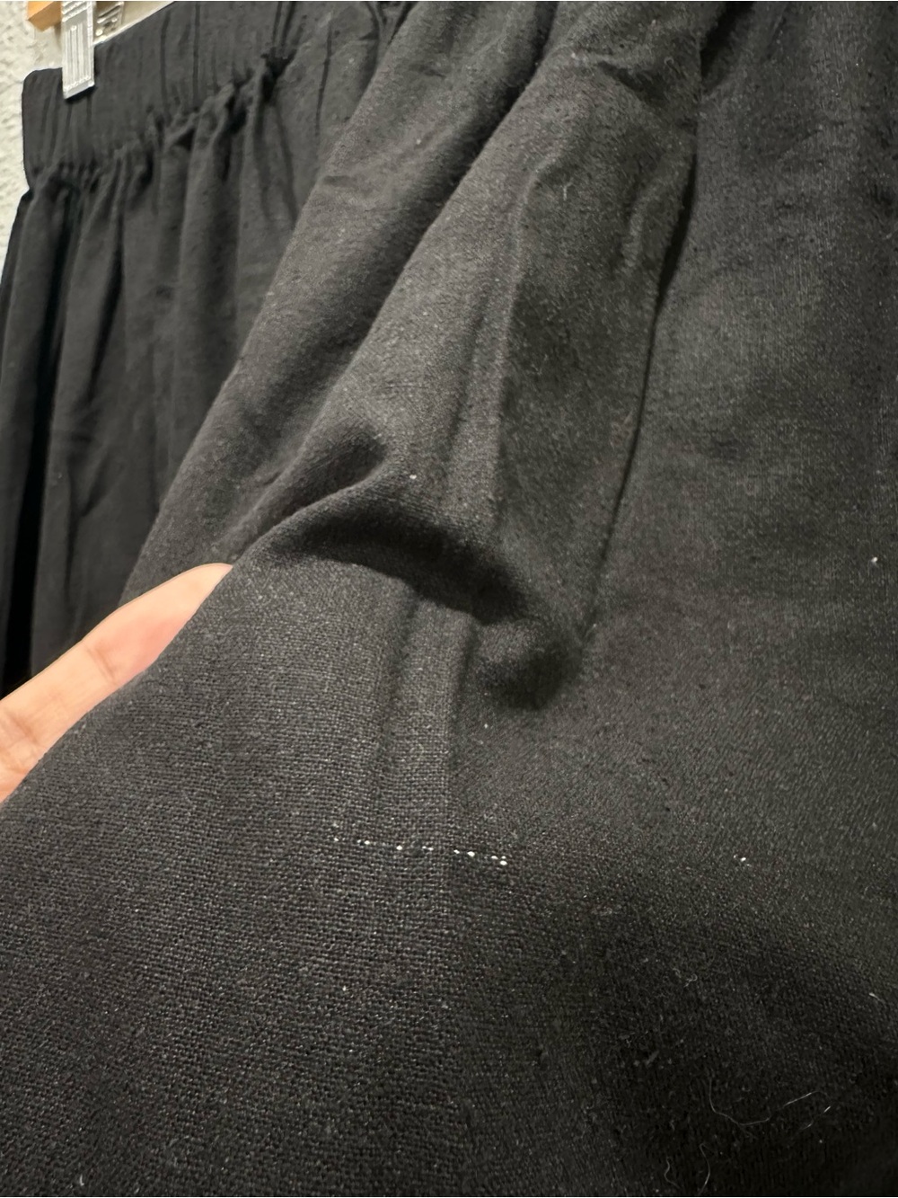 Miranda Bennett 100% Raw Silk Black Wide Leg Palazzo Pants Pockets Size Small - Picture 8 of 16